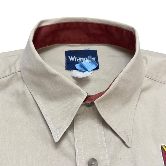 Wrangler 2007 National Finals Rodeo NFR Western Cowboy Shirt Mens 3XL Tan L/S - Picture 13 of 13